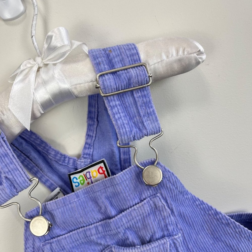 Vintage Jet Set Babies Purple Corduroy Overalls 24 Months - Picture 3 of 9
